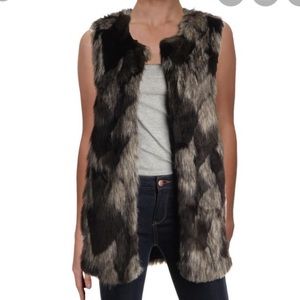 BCBGeneration faux fur vest